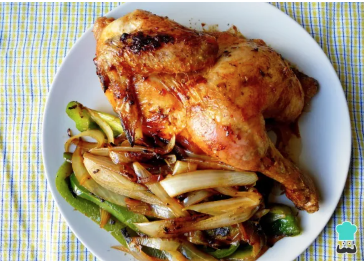 Pollo al horno con limón